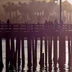 Pier at sunset, Santa Barbara - California